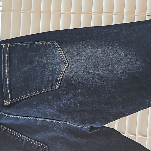 PinkLatte Girls Sz 8 Distressed jeans With Checkerboard Cuff NWT - Picture 4 of 6